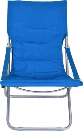 Spiaggina Sedia Canapone In Acciaio Tessuto Imbottito Pieghevole Relax Blu Sport e tempo libero/Attività ricreative all'aperto/Camping e outdoor/Arredamento da campeggio/Sedie Trade Shop italia - Napoli, Commerciovirtuoso.it