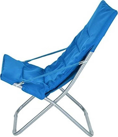 Spiaggina Sedia Canapone In Acciaio Tessuto Imbottito Pieghevole Relax Blu Sport e tempo libero/Attività ricreative all'aperto/Camping e outdoor/Arredamento da campeggio/Sedie Trade Shop italia - Napoli, Commerciovirtuoso.it