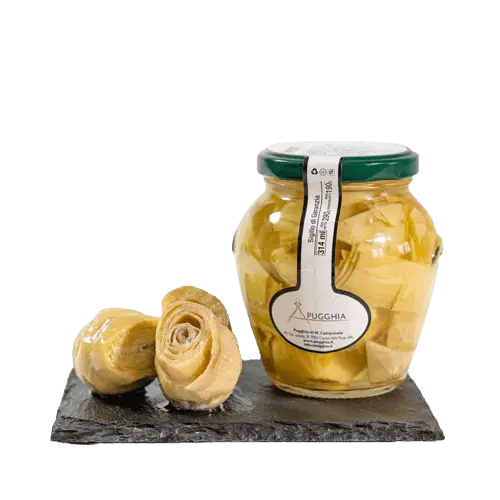 Spicchi di carciofi sottolio da 314 g. - Pugghia