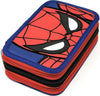 Spider-man-Astuccio-Completo-Scuola-Triplo-Riempito,-3-Scomparti,-45-Accessori-Scuola