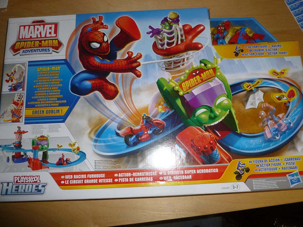 Spider-Man Funhouse Playset Web racing Il Funhouse Spider Man Web Racing di Playskool Giochi e giocattoli/Personaggi giocattolo/Edifici e scenari/Piste da corsa Scontolo.net - Potenza, Commerciovirtuoso.it