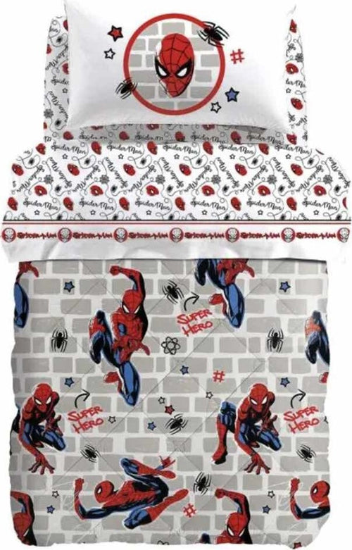 SPIDERMAN WALL CALEFFI Trapunta Singola Piumone in COTONE 1 piazza Disney Casa e cucina/Tessili per la casa/Biancheria per la cameretta/Trapunte e copriletti La Bottega del Risparmio - Bari, Commerciovirtuoso.it