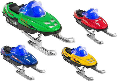 Spidko-Motoslitta-D-cast-in-metallo-e-plastica-Colori-assortiti-Globo