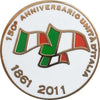 Spilla 150 Anniversario Unità D' Italia In Metallo Con Clip Sport e tempo libero/Accessori/Trofei medaglie e premi/Placche Il Distintivo - Pesaro, Commerciovirtuoso.it
