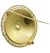 Spilla bottone sardo in argento placcato oro costume sardo