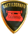 Spilla Dattilografo in Metallo Distintivo Con Clip Sport e tempo libero/Accessori/Trofei medaglie e premi/Placche Il Distintivo - Pesaro, Commerciovirtuoso.it