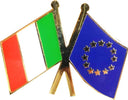 Spilla Italia Europa Distintivo in Metallo Chiusura Con Clip Sport e tempo libero/Accessori/Trofei medaglie e premi/Placche Il Distintivo - Pesaro, Commerciovirtuoso.it
