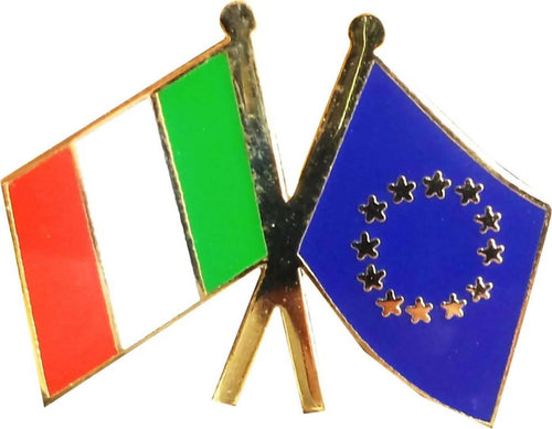 Spilla Italia Europa Distintivo in Metallo Chiusura Con Clip Sport e tempo libero/Accessori/Trofei medaglie e premi/Placche Il Distintivo - Pesaro, Commerciovirtuoso.it