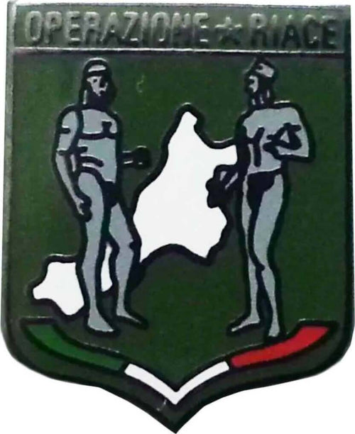 Spilla Operazione Riace Distintivo in Metallo Chiusura Con Clip Sport e tempo libero/Accessori/Trofei medaglie e premi/Placche Il Distintivo - Pesaro, Commerciovirtuoso.it