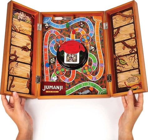 Spin Master Jumanji Edizione in Legno Gioco Da Tavolo 2- 4 Giocatori Con Pedine, Tabellone, Dadi, Clessidra, Istruzioni 8+ Giochi e giocattoli/Giochi da tavola di società e accessori/Giochi da tavolo/Giochi di società Cartoleria Deja Vu - Crotone, Commerciovirtuoso.it