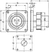 Spina-a-parete-dritta-32A-3P+T-230V-grado-IP67-Mennekes