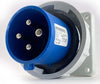 Spina-a-parete-dritta-32A-3P+T-230V-grado-IP67-Mennekes
