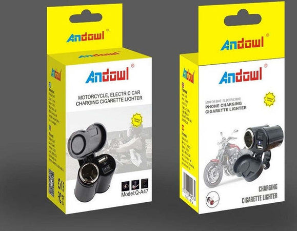 Spina Accendino Caricabatteria Per Moto Cellulare Porte Usb Accendisigari Q-a47 Elettronica/Elettronica per veicoli/Accessori/Accessori per cellulari/Alloggiamenti Trade Shop italia - Napoli, Commerciovirtuoso.it