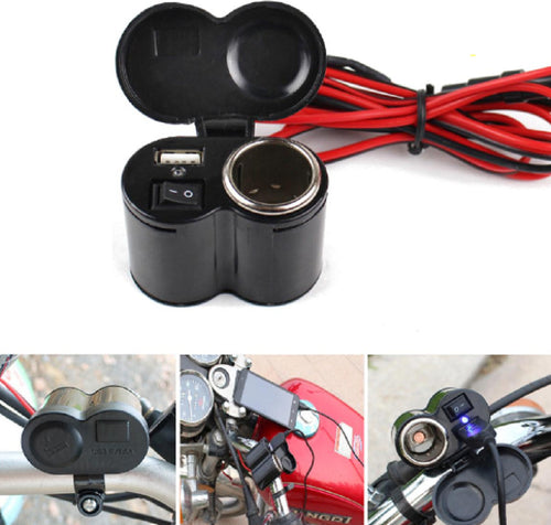 Spina Accendino Caricabatteria Per Moto Cellulare Porte Usb Accendisigari Q-a47 Elettronica/Elettronica per veicoli/Accessori/Accessori per cellulari/Alloggiamenti Trade Shop italia - Napoli, Commerciovirtuoso.it