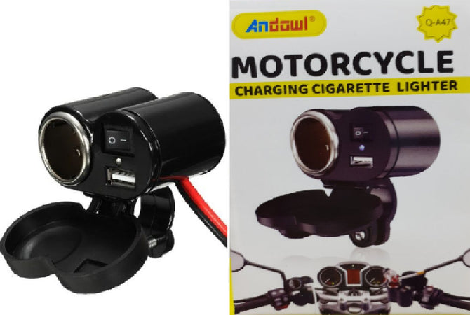 Spina Accendino Caricabatteria Per Moto Cellulare Porte Usb Accendisigari Q-a47 Elettronica/Elettronica per veicoli/Accessori/Accessori per cellulari/Alloggiamenti Trade Shop italia - Napoli, Commerciovirtuoso.it