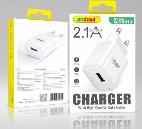Spina Caricabatterie Usb Smartphone 2.1a Ricarica Veloce Per Presa Muro Q-cd013 Elettronica/Cellulari e accessori/Accessori/Caricabatterie/Caricabatterie da muro Trade Shop italia - Napoli, Commerciovirtuoso.it