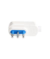 Spina Elettrica Piatta Salvaspazio Laterale 2p+t 10a 25v Max 1500w Bianco 80003