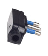 Spina Piatta Elettrica Salvaspazio Laterale 2p+t 16a 25 V Max 1500 W Nero 80006