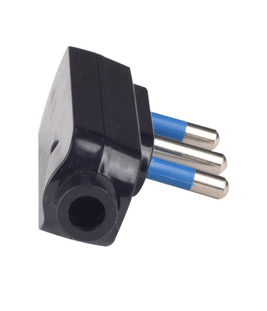 Spina Piatta Elettrica Salvaspazio Laterale 2p+t 16a 25 V Max 1500 W Nero 80006