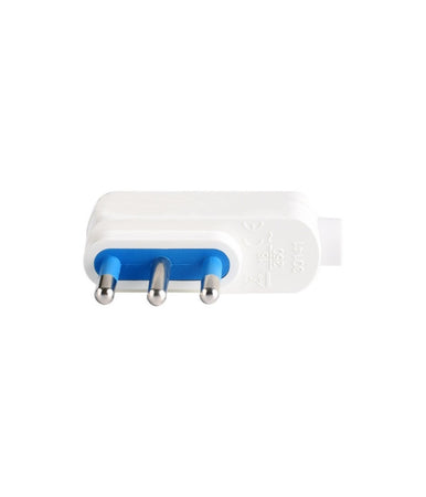 Spina Piatta Elettrica Salvaspazio Laterale 2p+t 16a 25v Max 1500w Bianco 80005
