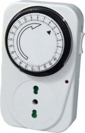 SPINA PRESA TIMER 24 ORE CON OROLOGIO TEMPORIZZATORE PROGRAMMA CLOCK TEMPO Fai da te/Materiale elettrico/Timer Trade Shop italia - Napoli, Commerciovirtuoso.it