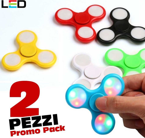 SPINNER CON LUCI LED LUMINOSO FIDGET ANTI STRESS 2 PEZZI GIOCO RILASSANTE 3D Giochi e giocattoli/Articoli da regalo e scherzetti/Fidget toys/Spinner Trade Shop italia - Napoli, Commerciovirtuoso.it