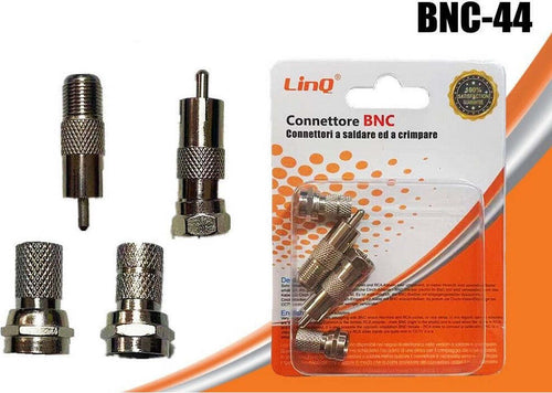 Spinotti Connettore Bnc A Vite In Metallo Rca Adattatore Cavo Coassiale Bnc-44 Elettronica/Home Cinema TV e video/Accessori/Cavi/Connettori RCA Trade Shop italia - Napoli, Commerciovirtuoso.it