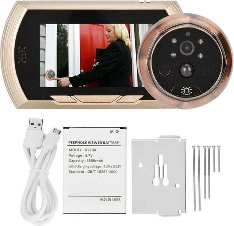 Spioncino Elettronico Wifi Digitale Schermo 4.3'' Campanello Elettronico Cw432 Fai da te/Ferramenta/Ferramenta e serrature per porte/Spioncino Trade Shop italia - Napoli, Commerciovirtuoso.it
