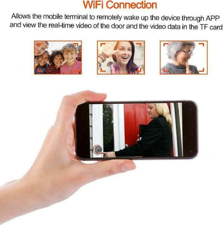 Spioncino Elettronico Wifi Digitale Schermo 4.3'' Campanello Elettronico Cw432 Fai da te/Ferramenta/Ferramenta e serrature per porte/Spioncino Trade Shop italia - Napoli, Commerciovirtuoso.it