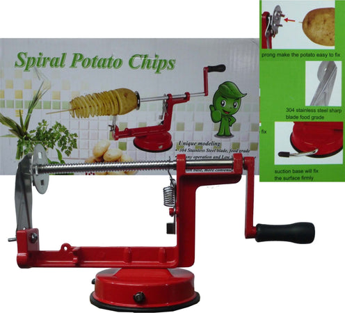 SPIRAL POTATO SLICER CUTTER PATATE CHIPS TAGLIA AFFETTA SPIRALE RICCIOLO TAGLIO Casa e cucina/Utensili da cucina/Taglia patate Trade Shop italia - Napoli, Commerciovirtuoso.it