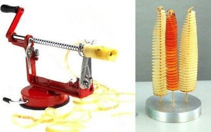 SPIRAL POTATO SLICER CUTTER PATATE CHIPS TAGLIA AFFETTA SPIRALE RICCIOLO TAGLIO Casa e cucina/Utensili da cucina/Taglia patate Trade Shop italia - Napoli, Commerciovirtuoso.it