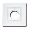 *STOCK* Portafaretto In Gesso Ceramico spirale 120x120mm 35W GU10 IP20