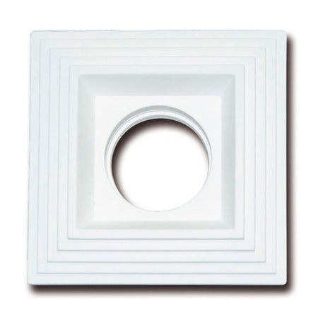 *STOCK* Portafaretto In Gesso Ceramico spirale 120x120mm 35W GU10 IP20