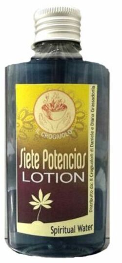 Spiritual Water Siete Potencias Lotion Acqua Spirituale Sette Potenze Africane Acqua Spirituale Esoterismo per Bagno O Corpo 100 Ml
