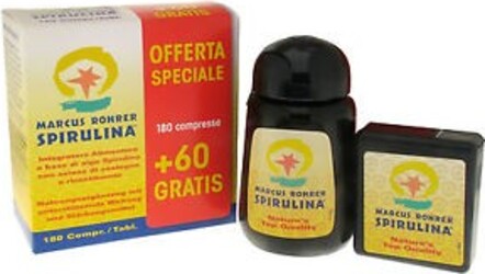 SPIRULINA-MARCUS-ROHRER-integratore-alimentare-180-+-60-compresse-Cabassi-e-Giuriati