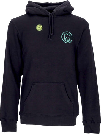 SPITFIRE-Felpa-Cappuccio-Uomo-Classic-Swirl-Glow-Black-da-uomo