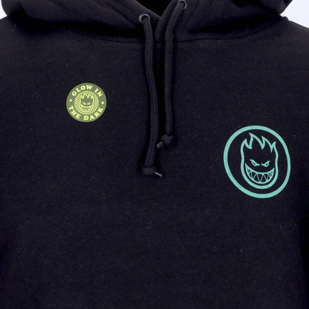 SPITFIRE-Felpa-Cappuccio-Uomo-Classic-Swirl-Glow-Black-da-uomo