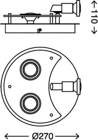 SPLASH---PLAFONIERA-DIAMETRO-27cm-3-LUCI-3W-GU10-LED-CROMO-IP20