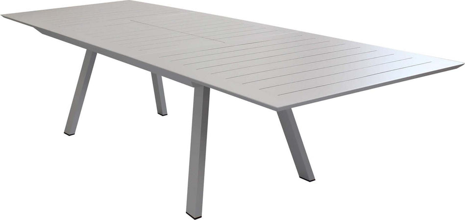 SPLENDOR---set-tavolo-da-giardino-allungabile-200/300x110-compreso-di-10-poltrone-in-alluminio-Tortora-Milani-Home