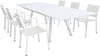 SPLENDOR---set-tavolo-da-giardino-allungabile-200/300x110-compreso-di-6-poltrone-in-alluminio-Bianco-Milani-Home