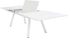 SPLENDOR---set-tavolo-da-giardino-allungabile-200/300x110-compreso-di-6-poltrone-in-alluminio-Bianco-Milani-Home