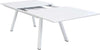 SPLENDOR---set-tavolo-da-giardino-allungabile-200/300x110-compreso-di-6-poltrone-in-alluminio-Bianco-Milani-Home