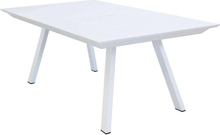 SPLENDOR---set-tavolo-da-giardino-allungabile-200/300x110-compreso-di-6-poltrone-in-alluminio-Bianco-Milani-Home