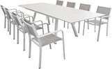 SPLENDOR---set-tavolo-da-giardino-allungabile-200/300x110-compreso-di-8-poltrone-in-alluminio-Tortora-Milani-Home