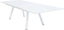 SPLENDOR---tavolo-da-giardino-allungabile-in-alluminio-200/300x110-Bianco-Milani-Home