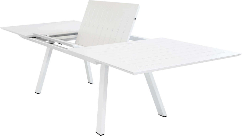 SPLENDOR---tavolo-da-giardino-allungabile-in-alluminio-200/300x110-Bianco-Milani-Home