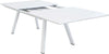 SPLENDOR---tavolo-da-giardino-allungabile-in-alluminio-200/300x110-Bianco-Milani-Home