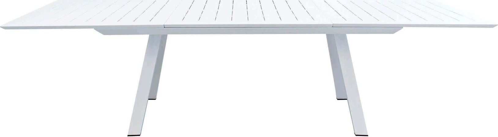 SPLENDOR---tavolo-da-giardino-allungabile-in-alluminio-200/300x110-Bianco-Milani-Home