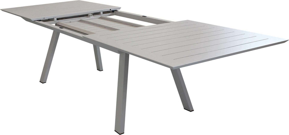 SPLENDOR---tavolo-da-giardino-allungabile-in-alluminio-200/300x110-Tortora-Milani-Home