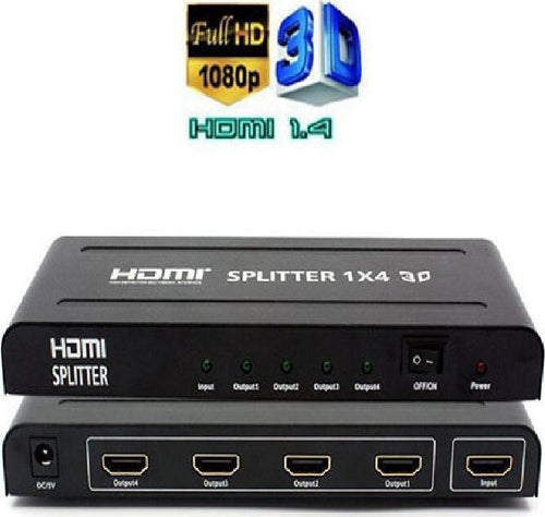 SPLITTER 4 HDMI 1.4 FULL HD 1080P 3D 4 USCITE ALTA RISOLUZIONE SWITCH Elettronica/Home Cinema TV e video/Attrezzatura satellitare/Impianti satellitari/Splitter Trade Shop italia - Napoli, Commerciovirtuoso.it